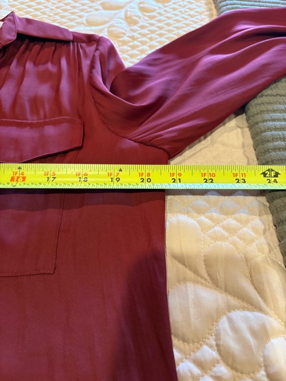 Ann Taylor Women's Soft Drapey Camp Shirt Blouse Moroccan Red size S - Picture 7 of 10